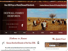 Tablet Screenshot of deewallherefords.com